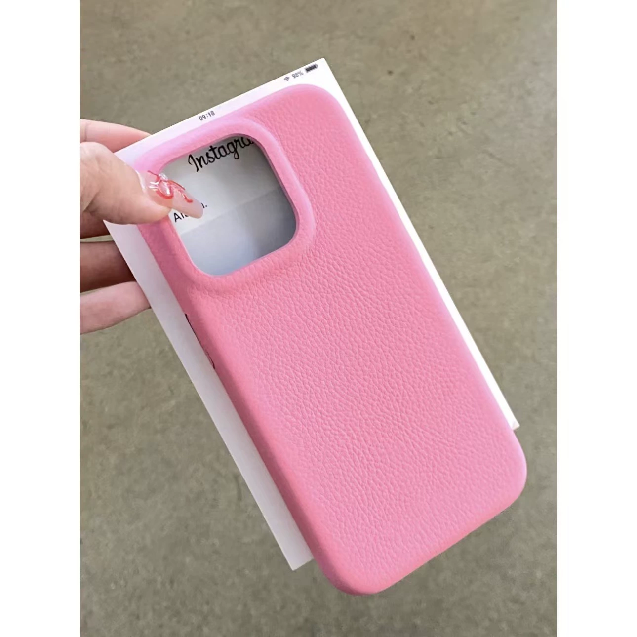 Чехол для телефона (Apple) 16 Pro/16 Pro Max — ТПУ с кожезаменителем, защита от падений