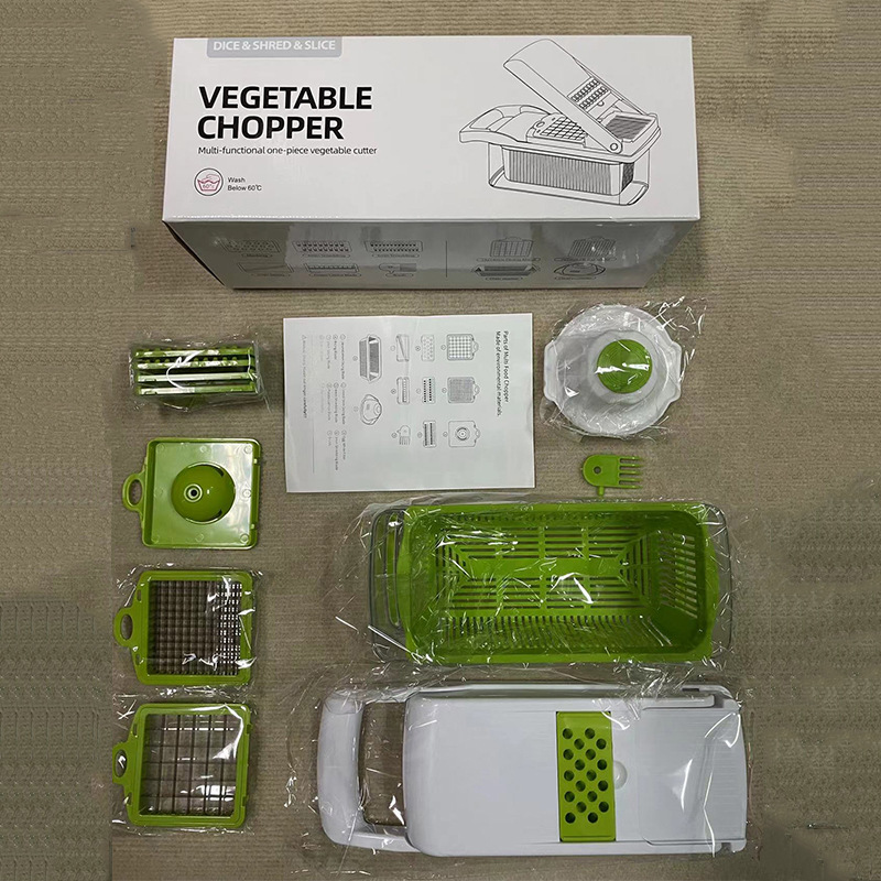 Cortador de verduras multifunción en dados trituradora de patata rallador hogar rebanada de patata rallador de cocina