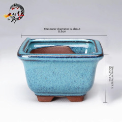 Zisha flower pot Yixing handmade succulent plant micro breathable rough pottery calamus balcony desktop landscape pot wholesale
