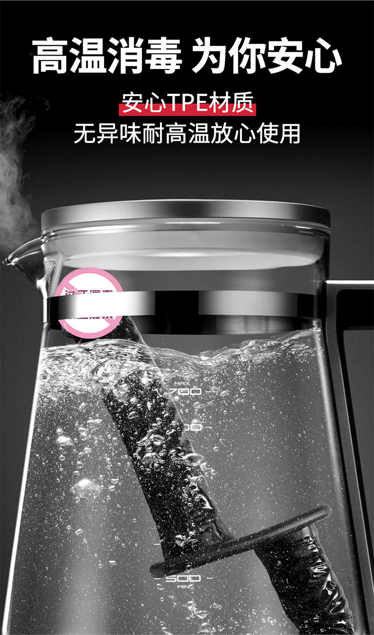 Jiuai Wearable Insertion Masturbation Toy with Remote Control, Silicone Double Cannon — detail image 5