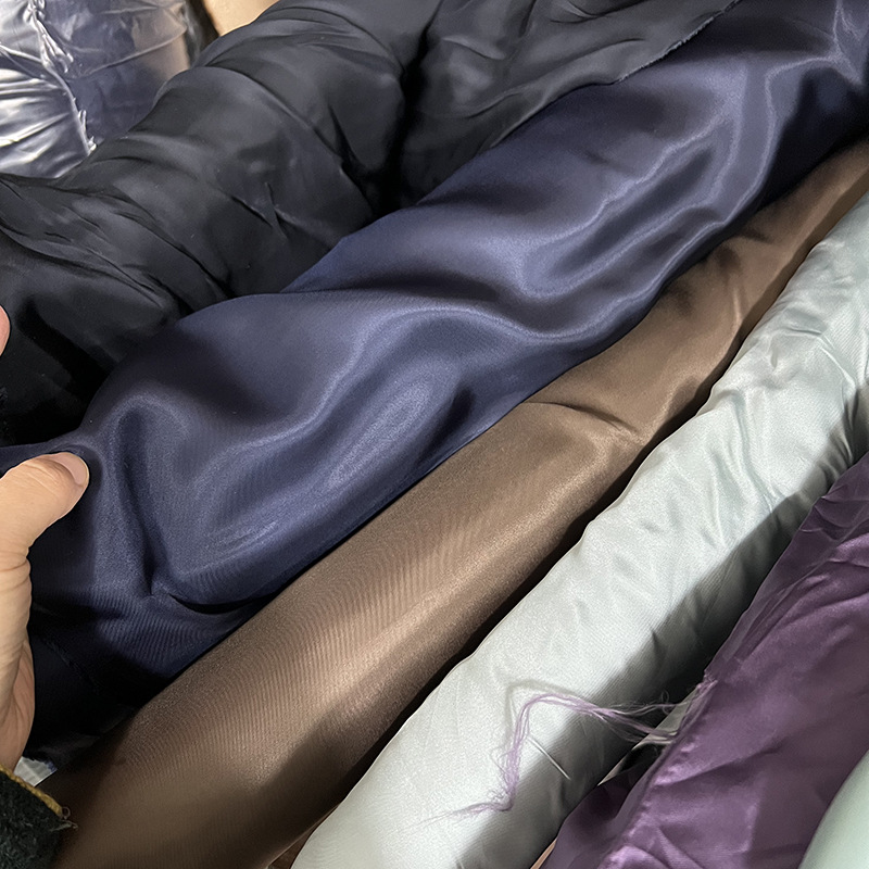 日本宾霸全铜氨丝防静电里布滑爽透气一米价多色布料面料里衬布料