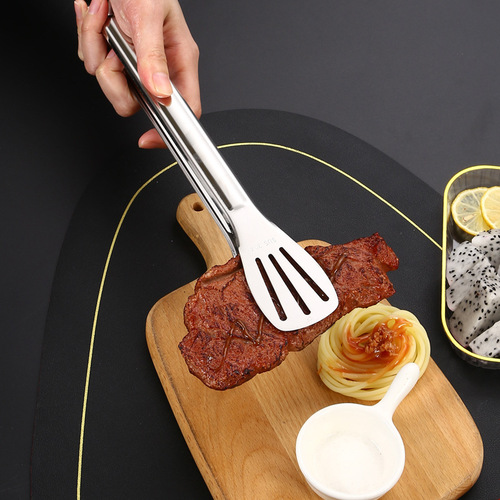 Food clips thickened 304 stainless steel three-line bread clips barbecue clips steak clips barbecue clips food clips food clips