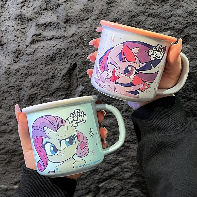 Genuine authorized straight reverse mouth cup home water cup ceramic mug birthday gift for girls