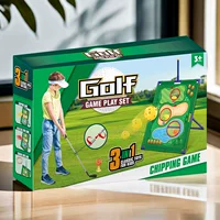 Игровой набор для метания с песочными мешочками, 3‑в‑1 гольф/чиппинг и корнхол, английская коробка