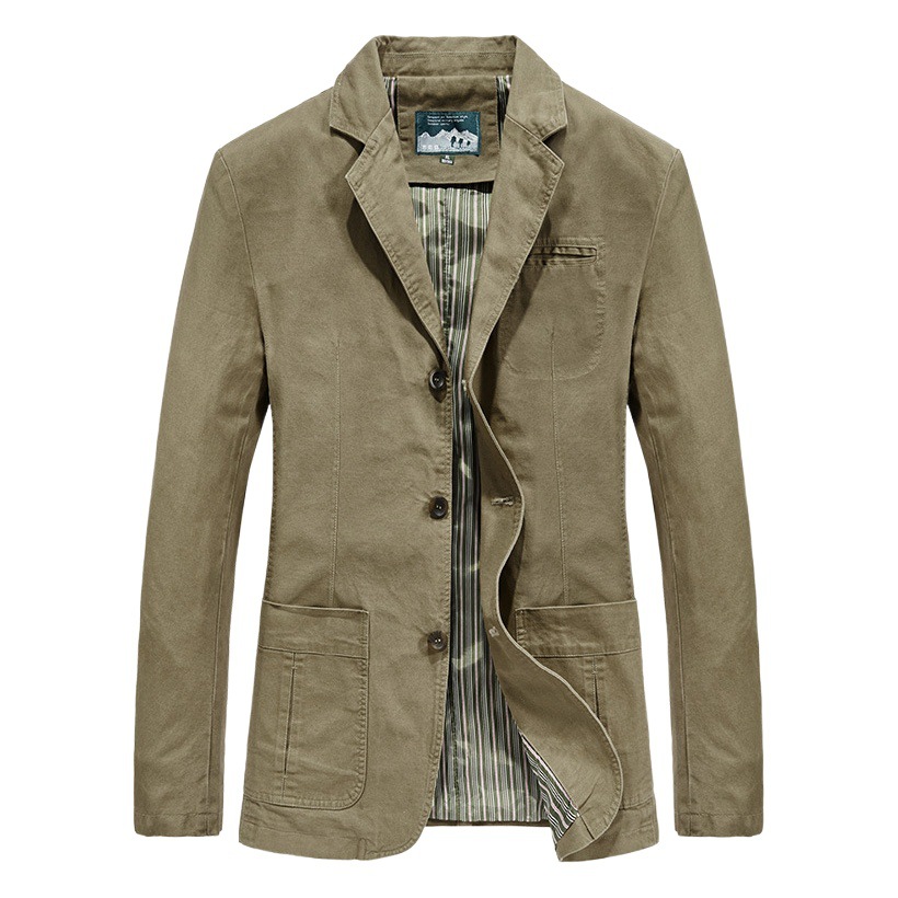 Traje transfronterizo para primavera y otoño nuevos hombres de algodón traje casual más tamaño pequeño chaqueta 817