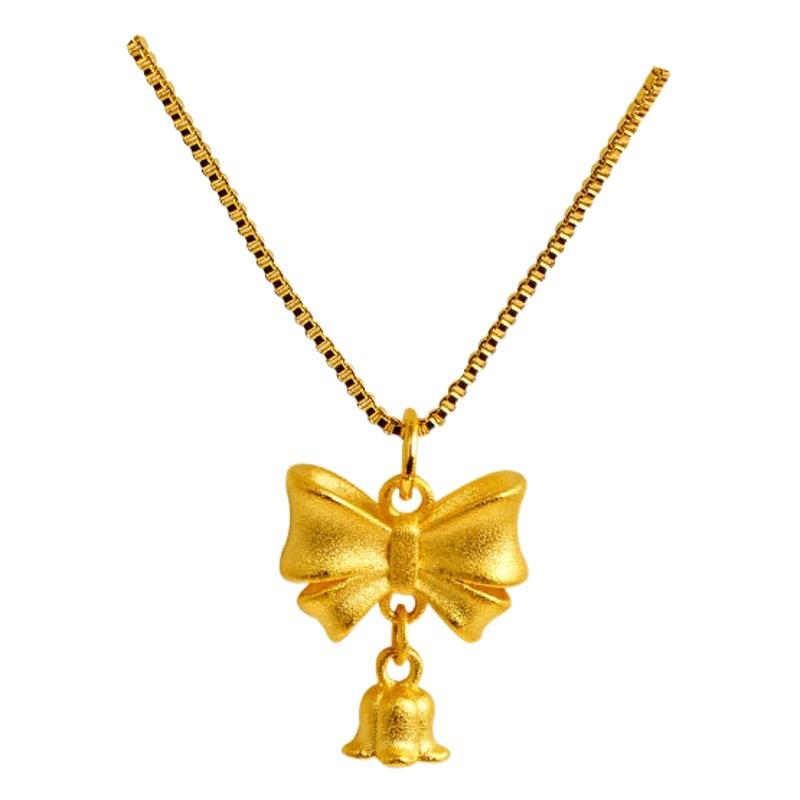 Aleación de cobre chino nudo colgante arco campana anillo estilo étnico pendientes del oído joyería suministro al por mayor fabricante