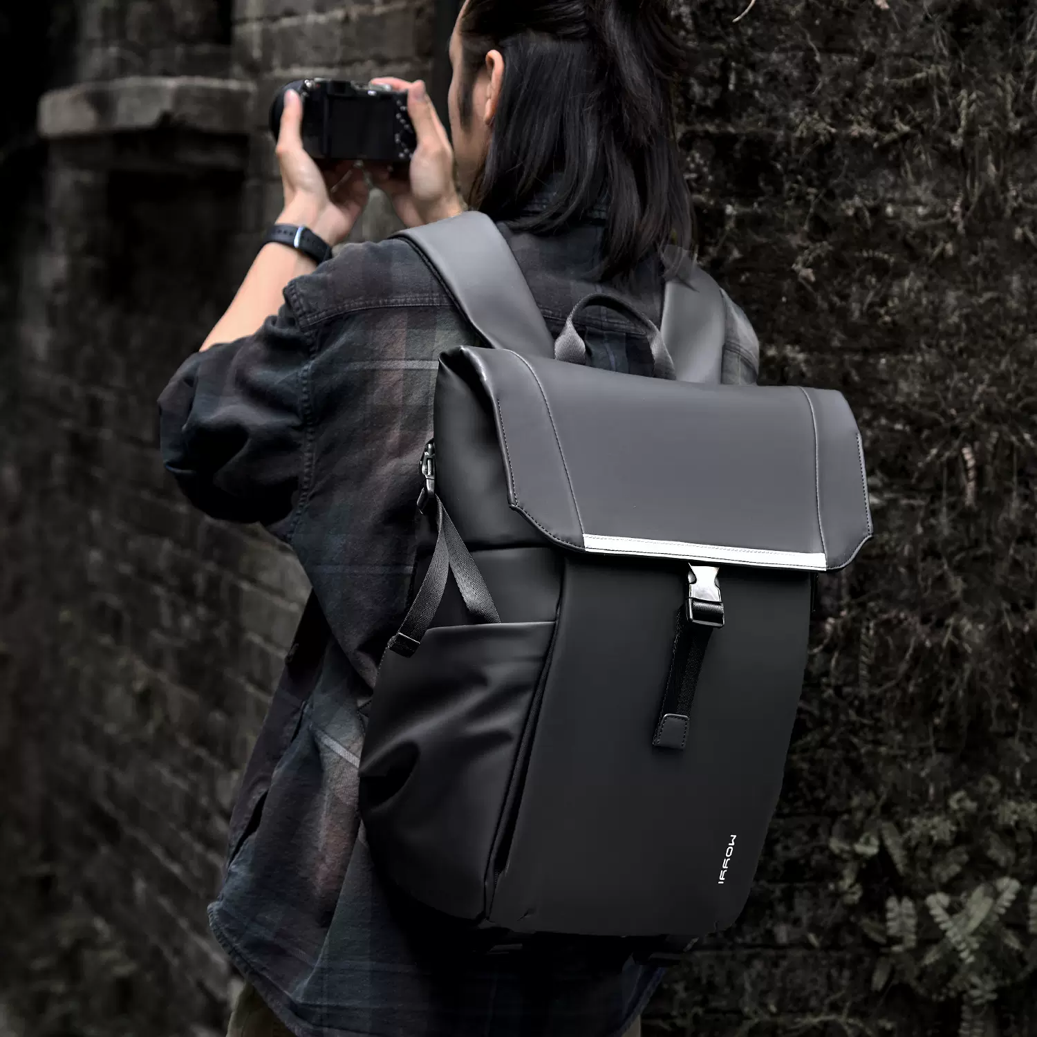 MOYYI 专业微单反相机包双肩包男多功能无人机旅行摄影包电脑背包