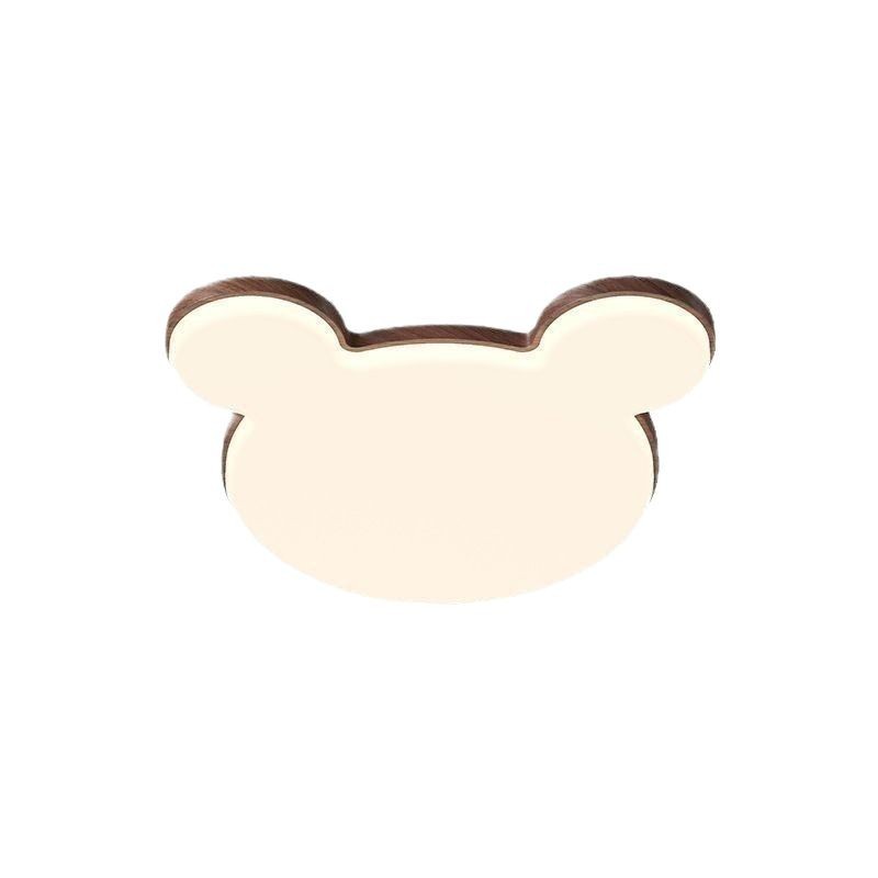 [Seleccionado cuidadosamente] Lámpara de techo de habitación para niños, moderna y simple, madera de nogal, creativa y cálida, lámpara de protección ocular de espectro completo de Mickey