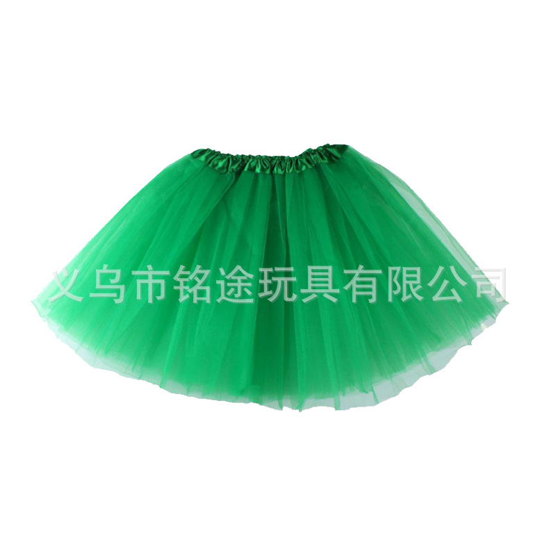 18IR4004 falda de gasa de tres capas