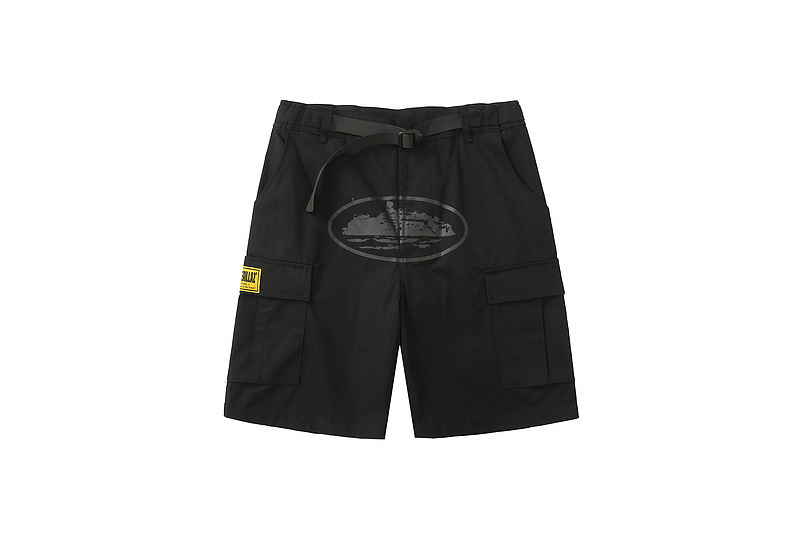 Alta calle suelta casual impreso multi-Bolsillo pantalones cortos