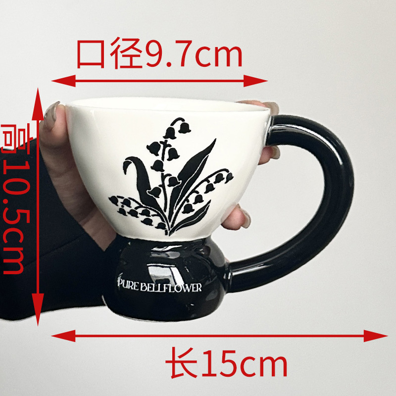 Tazas de cerámica para parejas de niñas tazas de café creativas caseras simples tazas de menú de la tarde tazas de agua potable