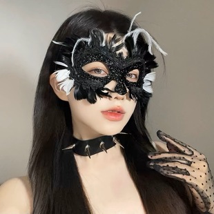 Masquerade Flower Mask Hollow Lace Sexy Abstinence Mask Niche Adult Party Accessories