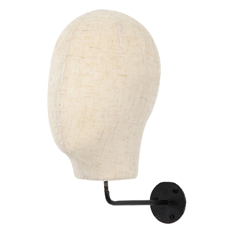 Soporte de exhibición de molde para cabeza de sombrero montado en la pared para colgar peluca femenina, molde para cabeza, soporte para sombrero, soporte para sombrero, soporte para cabeza, soporte para velo para la cabeza, soporte para colgar en la pared