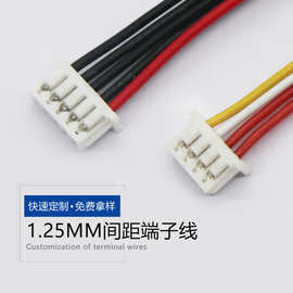 端子连接线1.25间距多pin锂电池电子设备内部接线端子连接线束
