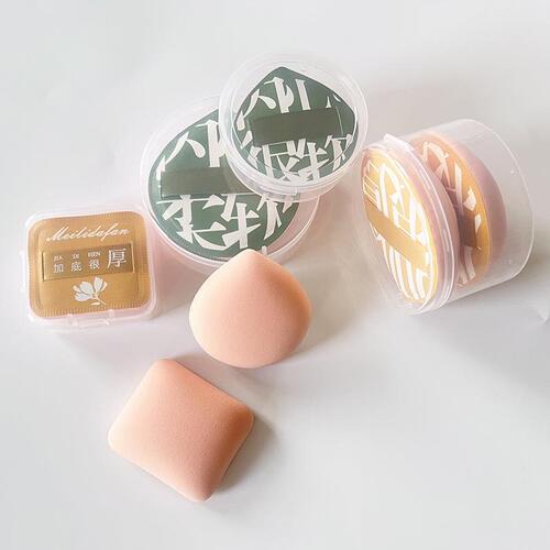 100 Points Cotton Candy Powder Puff Cushion Sponge Wet and Dry Two-in-One Foundation Liquid Dedicated Makeup Beauty Egg Super Soft Cushion