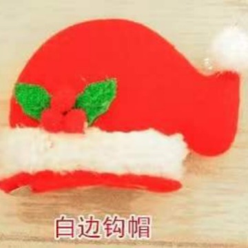 Jin Ming Guan nuevo producto de decoración de Navidad LED con lámpara sombrero de Navidad abrazadera para el cabello BB abrazadera para el cabello una variedad de opciones image 2