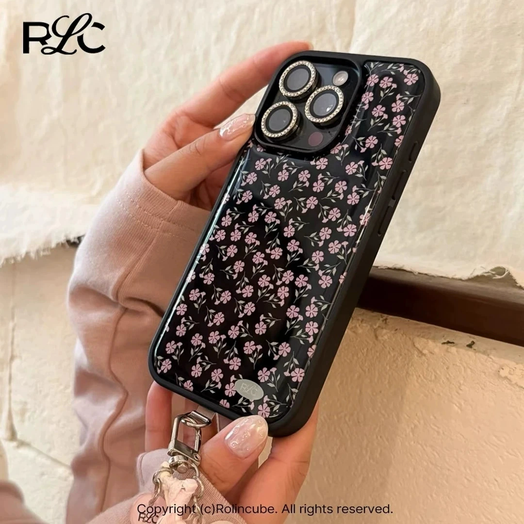 スマホケース (Apple) iPhone 17/16 シリーズ — ハイドロゲル、フローラルデザイン、