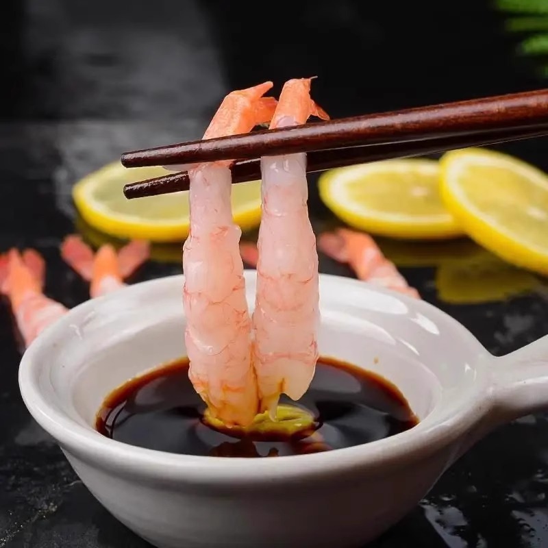 刺身寿司30只去壳北极甜虾日式料理寿司即食甜虾红魔虾鳌虾尾商用