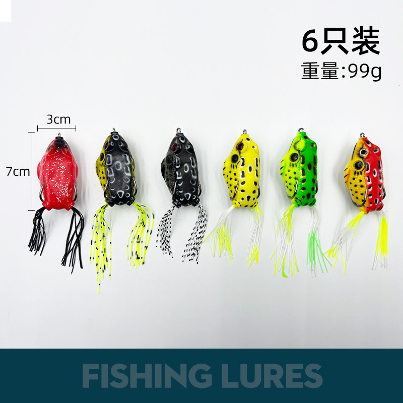 Venta al por mayor 16G Rana trueno negro huevo Rana cebo artificial Luya cebo falso cebo de pescado negro cebo