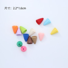 新環保亞克力烤漆 甜筒冰淇淋彩色圓珠百搭款手串手鍊手工DIY飾品