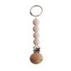 Off-white (beaded) (wooden hat clip with holes)