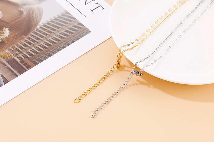 4g Weight PVD Coated Gold Plating Process 18K Gold Plated Plating Material 304 Stainless Steel Pendant Material Necklace Classification 304 Stainless Steel Chain Material Wedding, Travel Occasion 304 Stainless Steel Material Heart Pattern Women'S Gender Fashion Style Waterproof Non Tarnish Craft Gold, Silver Color PVD Coated 18K Gold Plated Heart Titanium Steel Fashion Waterproof Non Tarnish Necklace 6