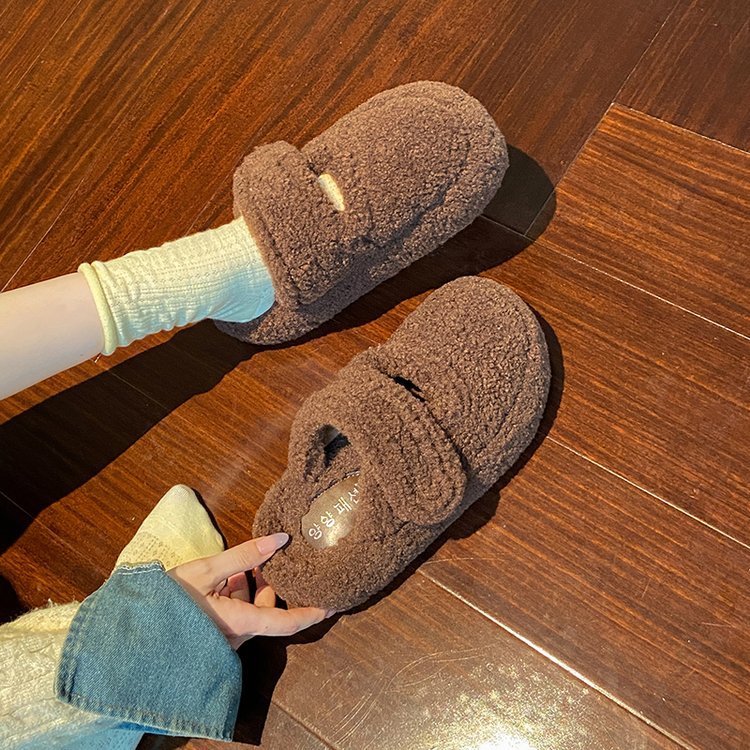 少女心可爱凯蒂猫毛毛拖鞋女2025秋季新款外穿防滑保暖厚底包头拖|undefined