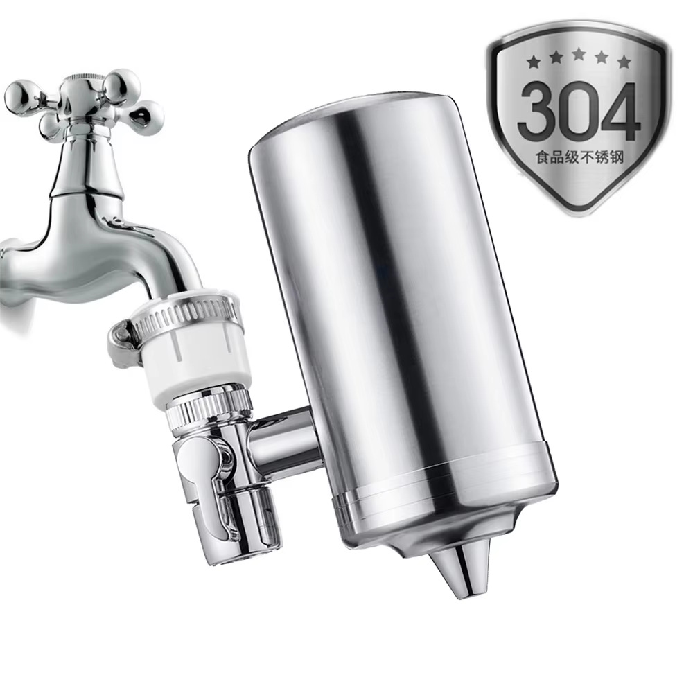 Purificador de agua de cocina doméstica filtro de purificación de agua del grifo tecnología negra filtro de agua de acero inoxidable 304 filtro de agua