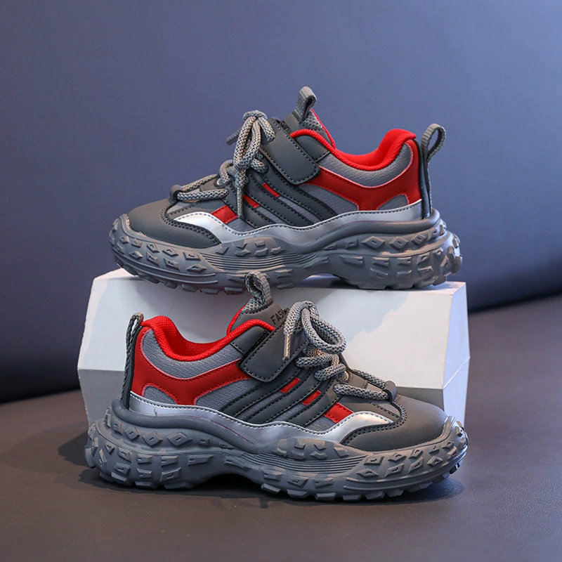 Девочки 2025 новые детские ботинки папы для мальчиков мягкие подошвы 3-12 летняя девочка кроссовки одиночные туфли на толстой подошве круто