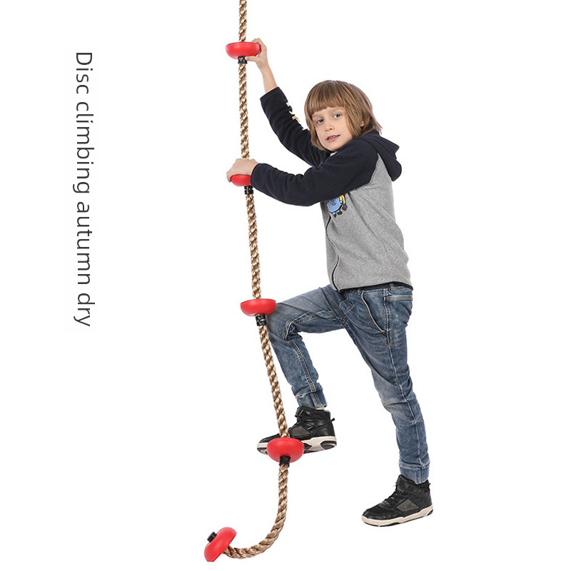 Bold Five Small Plates Indoor Swing Small Round Disc Simple Climbing Rope Courtyard Outdoor Kindergarten Outdoor Children's Toys
