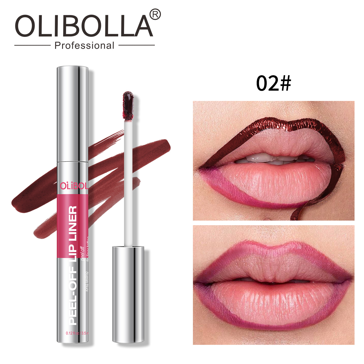 Explosión transfronteriza olibolla 8 colores mate peel lipstick duradero impermeable fácil de colorear lápiz de rayado de labios