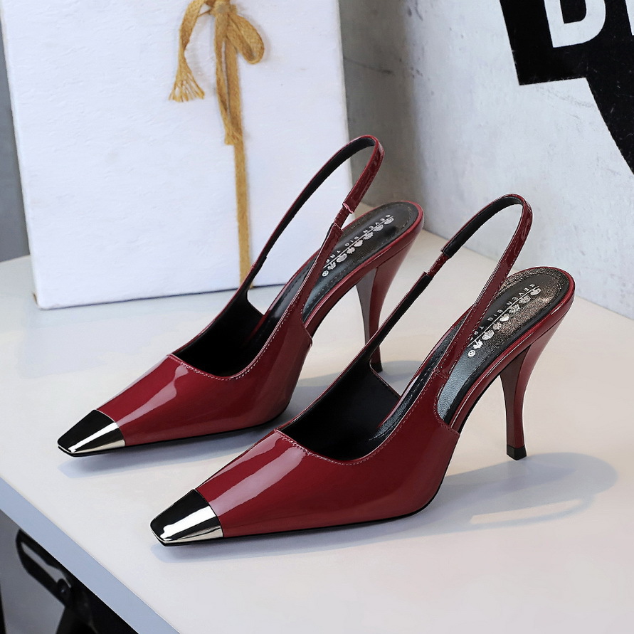 Women's Stiletto Pumps Square Toe High Heels Shallow Cutout Party_voghion.com