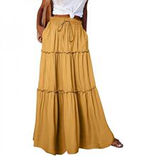 Y 25057 Layered Ruffle Hem Skirt ߅����ȹ �羳�W��