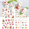 Nail stickers, fresh fake nails with sunflower extract for nails, suitable for import, new collection, flowered