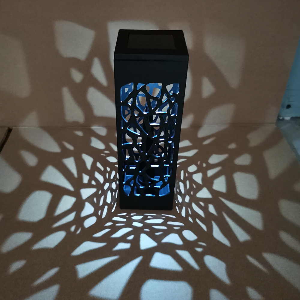 Hoja solar hueco césped lámpara hoja solar hueco tierra enchufe lámpara solar hueco fábrica