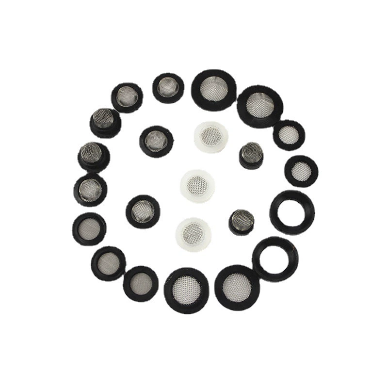 Смеситель, 4-точечная силиконовая прокладка, 6 точек с сетчатой насадкой для душа, резиновое уплотнительное кольцо, фильтр, антиблокирующий