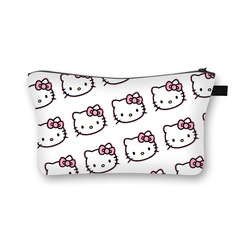 New Sanrio Hello Kitty Women's Makeup Bag Cartoon Cute Storage Bag, Large Capacity Portable Toiletry Bag
