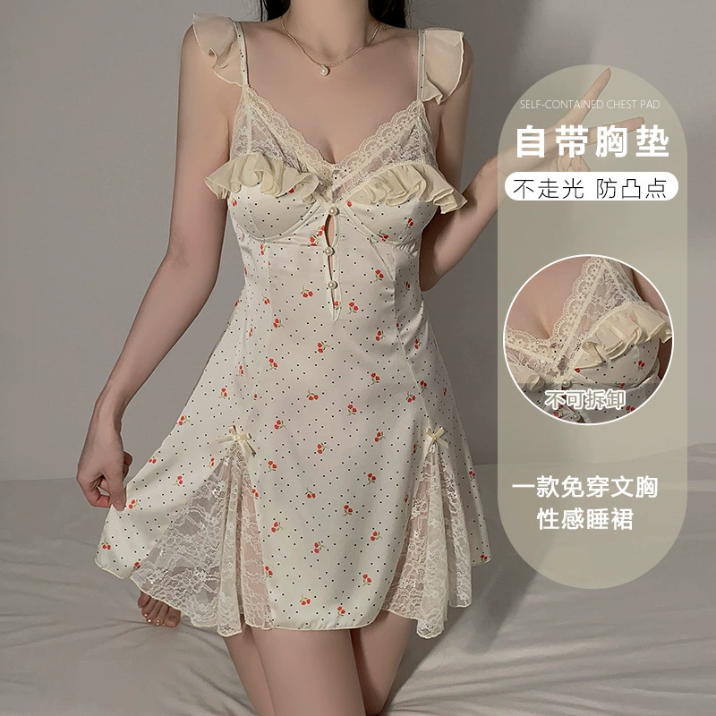 瑰若 Нижнее белье, вкладыши для груди, sexy пижама, набор, плюс-айтс