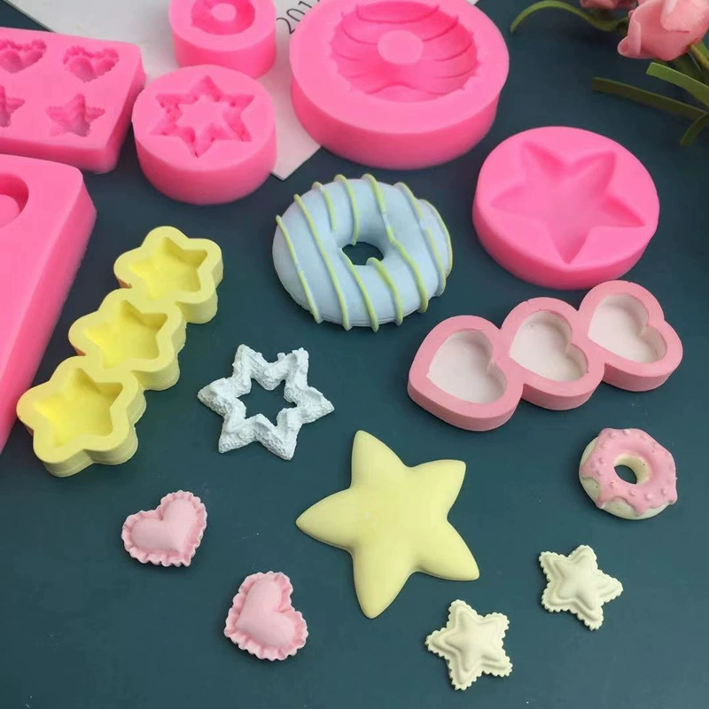 Кухонная форма для пончиков из акрилового силикона, мастика, глина, DIY