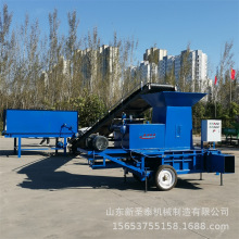 青储玉米秸秆三缸打包机 干湿两用压块机