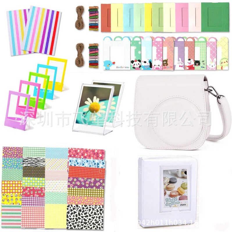Suitable for Polaroid Instax Mini 11 12 9 8 Camera 11-in-1 Accessories Set White Suitable for Polaroid Instax Mini 11 12 9 8 Camera 11-in-1 Accessories Set White