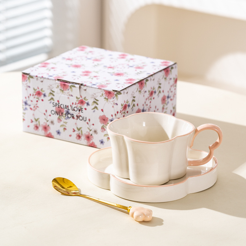 Tazas de café de alta calidad, tazas de té de la tarde de alta calidad, caja de regalo, regalo de boda, regalo de mano