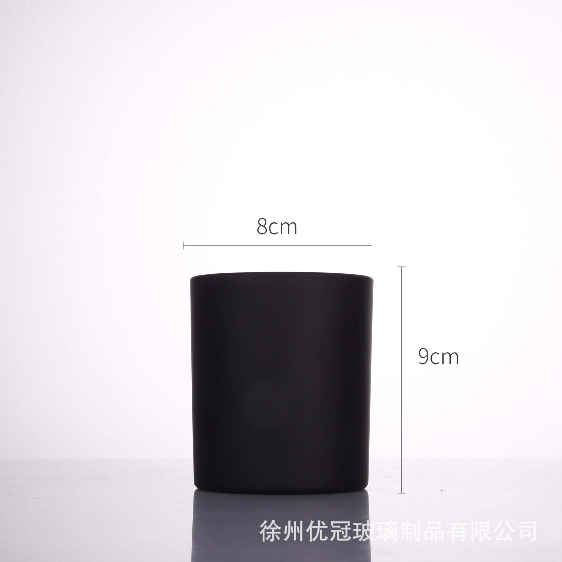 Materiales para hacer velas aromáticas caseras, recipientes de vidrio vacíos esmerilados con tapas, portavelas de vidrio de colores al por mayor, degradado