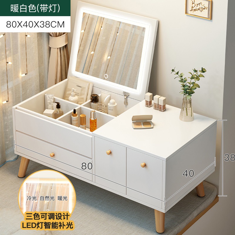 [업그레이드된 LED 3색 거울조명 모델] 80X40CM 웜화이트, 파손보장