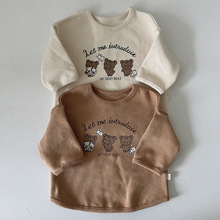 韩版童装长袖t恤宝宝棉质打底衫婴儿宝宝衣服春秋季外穿打底 上衣