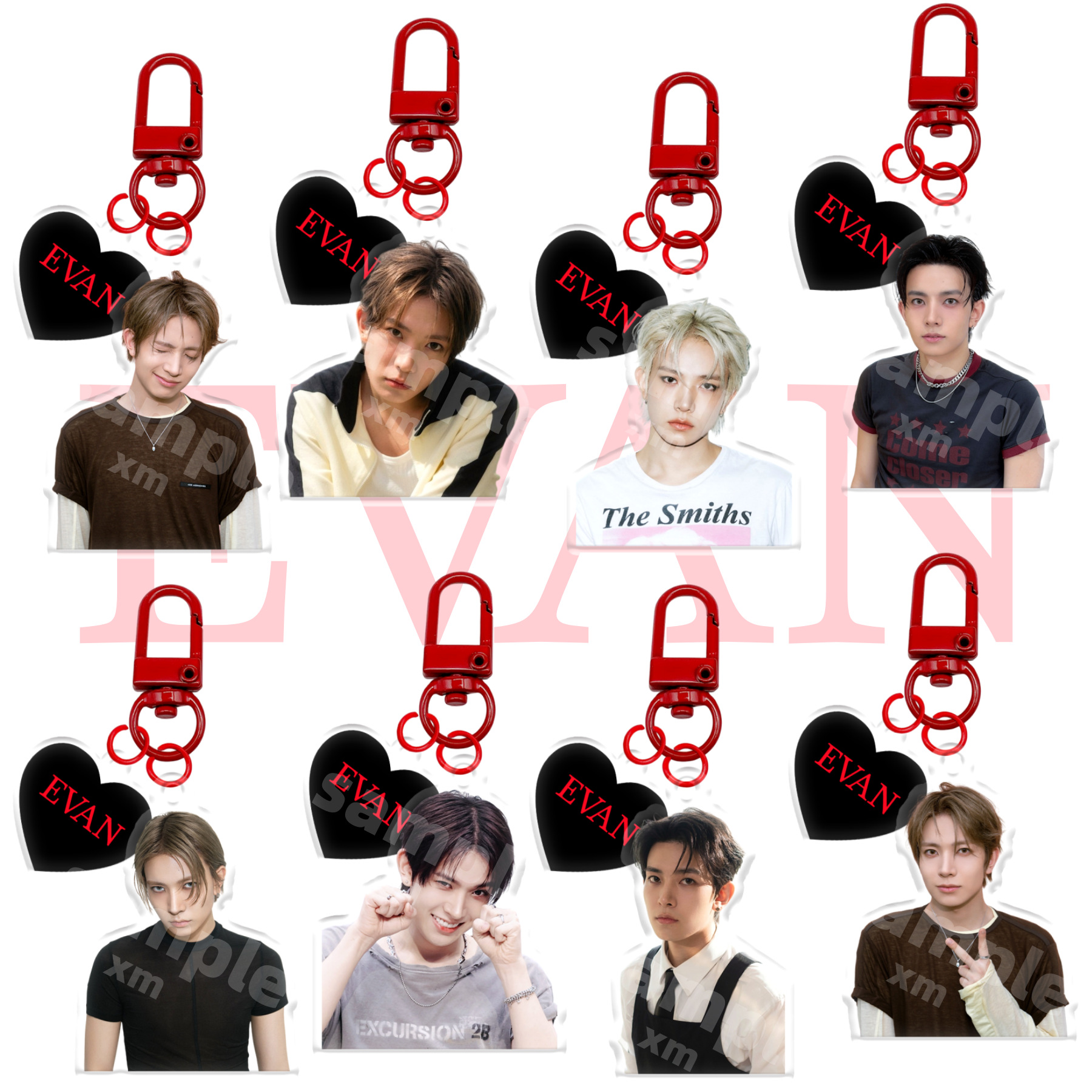 Li Xicheng EVAN Acrylic Keychain, Celebrity Merchandise, Backpack Charm