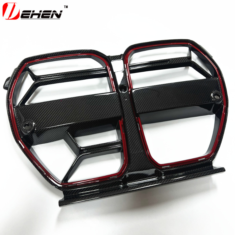 Suitable for Bmw's New M3 M4 G80 G81 G82 Dry Carbon Fiber Front Grille Csl Carbon Fiber Lower Grille
