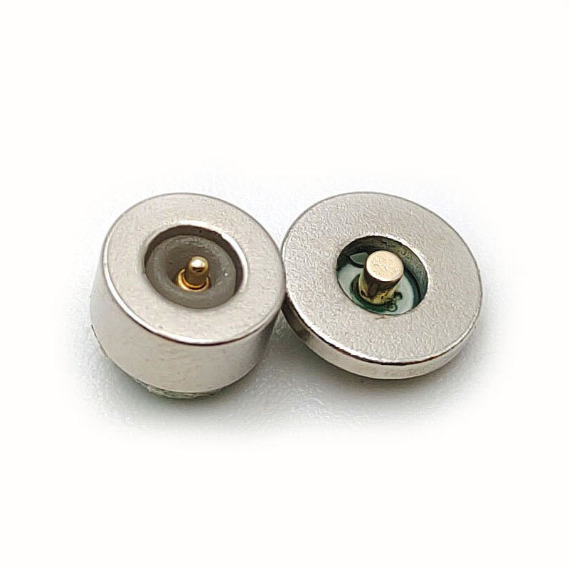 Magnetic Connector with a Diameter of 8mm, Magnetic Head Lamp Connector, Multi-Pin 2P Male and Female Magnetic Charging Base