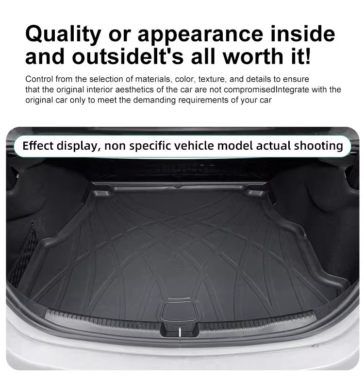 Suitable for 26 Models of Aion Ioniq9 Cars, Tpe Waterproof Integrated Trunk Mat and Seat Back Cushion