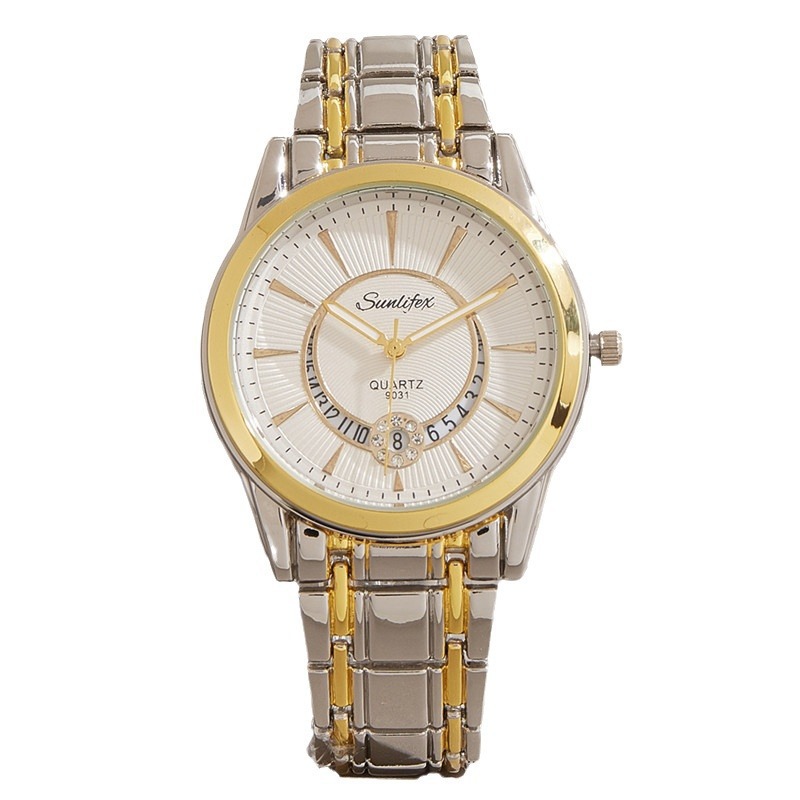 Marca multi-funcional reloj de los hombres al por mayor correa de acero negocio impermeable luminoso reloj de cuarzo de los hombres reloj no mecánico reloj de los hombres